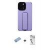 MARSİLYAN™- iPhone 12 Pro Max Kılıf Çekirdek Yansıma - Şeffaf Uv Polymer Nano Ekran Koruyucu + Shine Kamera Lens Koruma Cam - MI
