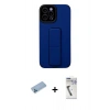 MARSİLYAN™- iPhone 12 Pro Max Kılıf Çekirdek Yansıma - Şeffaf Uv Polymer Nano Ekran Koruyucu + Shine Kamera Lens Koruma Cam - MI