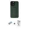 MARSİLYAN™- iPhone 12 Pro Max Kılıf Çekirdek Yansıma - Şeffaf Uv Polymer Nano Ekran Koruyucu + Shine Kamera Lens Koruma Cam - MI