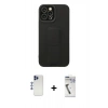 MARSİLYAN™- iPhone 12 Pro Max Kılıf Çekirdek Yansıma - Şeffaf Uv Polymer Nano Ekran Koruyucu + Shine Kamera Lens - LT
