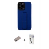 MARSİLYAN™- iPhone 12 Pro Max Kılıf Çekirdek Yansıma - Şeffaf Uv Polymer Nano Ekran Koruyucu + Shine Kamera Lens Koruma Cam - SABE