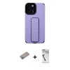 MARSİLYAN™- iPhone 12 Pro Max Kılıf Çekirdek Yansıma - Şeffaf Uv Polymer Nano Ekran Koruyucu + Shine Kamera Lens Koruma Cam - SABE