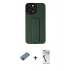MARSİLYAN™- iPhone 12 Pro Max Kılıf Çekirdek Yansıma - Şeffaf Uv Polymer Nano Ekran Koruyucu + Shine Kamera Lens Koruma Cam - SH