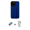 MARSİLYAN™- iPhone 12 Pro Max Kılıf Çekirdek Yansıma - Şeffaf Uv Polymer Nano Ekran Koruyucu + Shine Kamera Lens Koruma Cam - SH