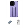 MARSİLYAN™- iPhone 12 Pro Max Kılıf Çekirdek Yansıma - Şeffaf Uv Polymer Nano Ekran Koruyucu + Shine Kamera Lens Koruma Cam - SH
