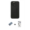 MARSİLYAN™- iPhone 12 Pro Max Kılıf Çekirdek Yansıma - Şeffaf Uv Polymer Nano Ekran Koruyucu + Shine Kamera Lens Koruma Cam - SH