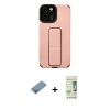 MARSİLYAN™- iPhone 12 Pro Max Kılıf Çekirdek Yansıma - Siyah 20D Premium Cam Ekran Koruyucu + Shine Kamera Lens Koruma Cam - GI