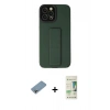 MARSİLYAN™- iPhone 12 Pro Max Kılıf Çekirdek Yansıma - Siyah 20D Premium Cam Ekran Koruyucu + Shine Kamera Lens Koruma Cam - GI