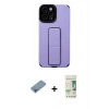 MARSİLYAN™- iPhone 12 Pro Max Kılıf Çekirdek Yansıma - Siyah 20D Premium Cam Ekran Koruyucu + Shine Kamera Lens Koruma Cam - GI