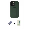 MARSİLYAN™- iPhone 12 Pro Max Kılıf Çekirdek Yansıma - Siyah 20D Premium Cam Ekran Koruyucu + Metal Kamera Lens Koruma Cam - GD