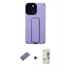 MARSİLYAN™- iPhone 12 Pro Max Kılıf Çekirdek Yansıma - Siyah 20D Premium Cam Ekran Koruyucu + Metal Kamera Lens Koruma Cam - GD