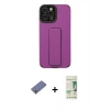 MARSİLYAN™- iPhone 12 Pro Max Kılıf Çekirdek Yansıma - Siyah 20D Premium Cam Ekran Koruyucu + Metal Kamera Lens Koruma Cam - GD