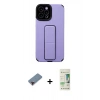MARSİLYAN™- iPhone 12 Pro Max Kılıf Çekirdek Yansıma - Siyah 20D Premium Cam Ekran Koruyucu + Metal Kamera Lens Koruma Cam - KI