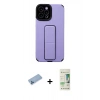 MARSİLYAN™- iPhone 12 Pro Max Kılıf Çekirdek Yansıma - Siyah 20D Premium Cam Ekran Koruyucu + Shine Kamera Lens Koruma Cam - MI