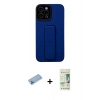 MARSİLYAN™- iPhone 12 Pro Max Kılıf Çekirdek Yansıma - Siyah 20D Premium Cam Ekran Koruyucu + Shine Kamera Lens Koruma Cam - MI