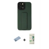 MARSİLYAN™- iPhone 12 Pro Max Kılıf Çekirdek Yansıma - Siyah 20D Premium Cam Ekran Koruyucu + Shine Kamera Lens Koruma Cam - MI