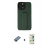 MARSİLYAN™- iPhone 12 Pro Max Kılıf Çekirdek Yansıma - Siyah 20D Premium Cam Ekran Koruyucu + Metal Kamera Lens Koruma Cam - SH