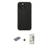 MARSİLYAN™- iPhone 12 Pro Max Kılıf Çekirdek Yansıma - Siyah 20D Premium Cam Ekran Koruyucu + Renkli Kamera Lens Koruma Cam - SI