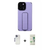 MARSİLYAN™- iPhone 12 Pro Max Kılıf Çekirdek Yansıma - Siyah 20D Premium Cam Ekran Koruyucu + Shine Kamera Lens - LT