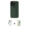 MARSİLYAN™- iPhone 12 Pro Max Kılıf Çekirdek Yansıma - Siyah 20D Premium Cam Ekran Koruyucu + Shine Kamera Lens - LT