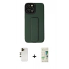 MARSİLYAN™- iPhone 12 Pro Max Kılıf Çekirdek Yansıma - Siyah 20D Premium Cam Ekran Koruyucu + Shine Kamera Lens - GD