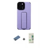 MARSİLYAN™- iPhone 12 Pro Max Kılıf Çekirdek Yansıma - Siyah 20D Premium Cam Ekran Koruyucu + Shine Kamera Lens Koruma Cam - GD