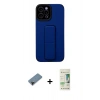 MARSİLYAN™- iPhone 12 Pro Max Kılıf Çekirdek Yansıma - Siyah 20D Premium Cam Ekran Koruyucu + Shine Kamera Lens Koruma Cam - SH