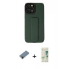 MARSİLYAN™- iPhone 12 Pro Max Kılıf Çekirdek Yansıma - Siyah 20D Premium Cam Ekran Koruyucu + Shine Kamera Lens Koruma Cam - SH