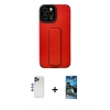 MARSİLYAN™- iPhone 12 Pro Max Kılıf Çekirdek Yansıma - Siyah 34D Izgaralı Cam + Shine Kamera Lens - LT