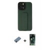 MARSİLYAN™- iPhone 12 Pro Max Kılıf Çekirdek Yansıma - Siyah 360 Mat Full Body Arka Koruyucu + Shine Kamera Lens Koruma Cam - SH