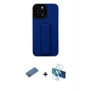 MARSİLYAN™- iPhone 12 Pro Max Kılıf Çekirdek Yansıma - Siyah 3D Antistatik Cam Ekran Koruyucu + Shine Kamera Lens Koruma Cam - GD