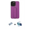 MARSİLYAN™- iPhone 12 Pro Max Kılıf Çekirdek Yansıma - Siyah 3D Antistatik Cam Ekran Koruyucu + Mavi Shine Kamera Lens Koruma Cam