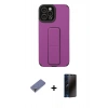 MARSİLYAN™- iPhone 12 Pro Max Kılıf Çekirdek Yansıma - Siyah 3D Antistatik Hayalet Cam Ekran Koruyucu + Gold Metal Kamera Lens Koruma Cam