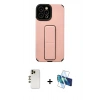 MARSİLYAN™- iPhone 12 Pro Max Kılıf Çekirdek Yansıma - Siyah 3D Antistatik Seramik Nano Ekran Koruyucu + Shine Kamera Lens - GD