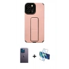 MARSİLYAN™- iPhone 12 Pro Max Kılıf Çekirdek Yansıma - Siyah 3D Antistatik Seramik Nano Ekran Koruyucu + Neon Fosforlu Kamera Lens - MI