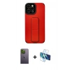 MARSİLYAN™- iPhone 12 Pro Max Kılıf Çekirdek Yansıma - Siyah 3D Antistatik Seramik Nano Ekran Koruyucu + Neon Fosforlu Kamera Lens - YL
