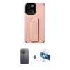 MARSİLYAN™- iPhone 12 Pro Max Kılıf Çekirdek Yansıma - Siyah 3D Antistatik Seramik Nano Ekran Koruyucu + Neon Fosforlu Kamera Lens - YL