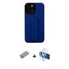 MARSİLYAN™- iPhone 12 Pro Max Kılıf Çekirdek Yansıma - Siyah 3D Antistatik Seramik Nano Ekran Koruyucu + Shine Kamera Lens Koruma Cam - SABE