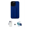 MARSİLYAN™- iPhone 12 Pro Max Kılıf Çekirdek Yansıma - Siyah 3D Antistatik Seramik Nano Ekran Koruyucu + Shine Kamera Lens - LT