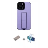 MARSİLYAN™- iPhone 12 Pro Max Kılıf Çekirdek Yansıma - Siyah 3D Antistatik Seramik Nano Ekran Koruyucu + Shine Kamera Lens Koruma Cam - SABE