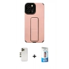 MARSİLYAN™- iPhone 12 Pro Max Kılıf Çekirdek Yansıma - Siyah 5D Eko Cam Ekran Koruyucu + Shine Kamera Lens - GD