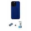 MARSİLYAN™- iPhone 12 Pro Max Kılıf Çekirdek Yansıma - Siyah 5D Eko Cam Ekran Koruyucu + Shine Kamera Lens Koruma Cam - GD