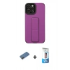 MARSİLYAN™- iPhone 12 Pro Max Kılıf Çekirdek Yansıma - Siyah 5D Eko Cam Ekran Koruyucu + Shine Kamera Lens Koruma Cam - GD