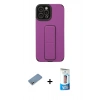MARSİLYAN™- iPhone 12 Pro Max Kılıf Çekirdek Yansıma - Siyah 5D Eko Cam Ekran Koruyucu + Shine Kamera Lens Koruma Cam - GS