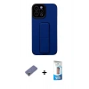 MARSİLYAN™- iPhone 12 Pro Max Kılıf Çekirdek Yansıma - Siyah 5D Eko Cam Ekran Koruyucu + Metal Kamera Lens Koruma Cam - GD