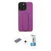 MARSİLYAN™- iPhone 12 Pro Max Kılıf Çekirdek Yansıma - Siyah 5D Eko Cam Ekran Koruyucu + Renkli Kamera Lens Koruma Cam - SI