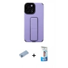 MARSİLYAN™- iPhone 12 Pro Max Kılıf Çekirdek Yansıma - Siyah 5D Eko Cam Ekran Koruyucu + Shine Kamera Lens Koruma Cam - MI