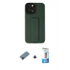 MARSİLYAN™- iPhone 12 Pro Max Kılıf Çekirdek Yansıma - Siyah 5D Eko Cam Ekran Koruyucu + Shine Kamera Lens Koruma Cam - SH