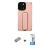 MARSİLYAN™- iPhone 12 Pro Max Kılıf Çekirdek Yansıma - Siyah 5D Eko Cam Ekran Koruyucu + Shine Kamera Lens Koruma Cam - SABE