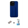MARSİLYAN™- iPhone 12 Pro Max Kılıf Çekirdek Yansıma - Siyah 5D Eko Cam Ekran Koruyucu + Shine Kamera Lens Koruma Cam - SABE